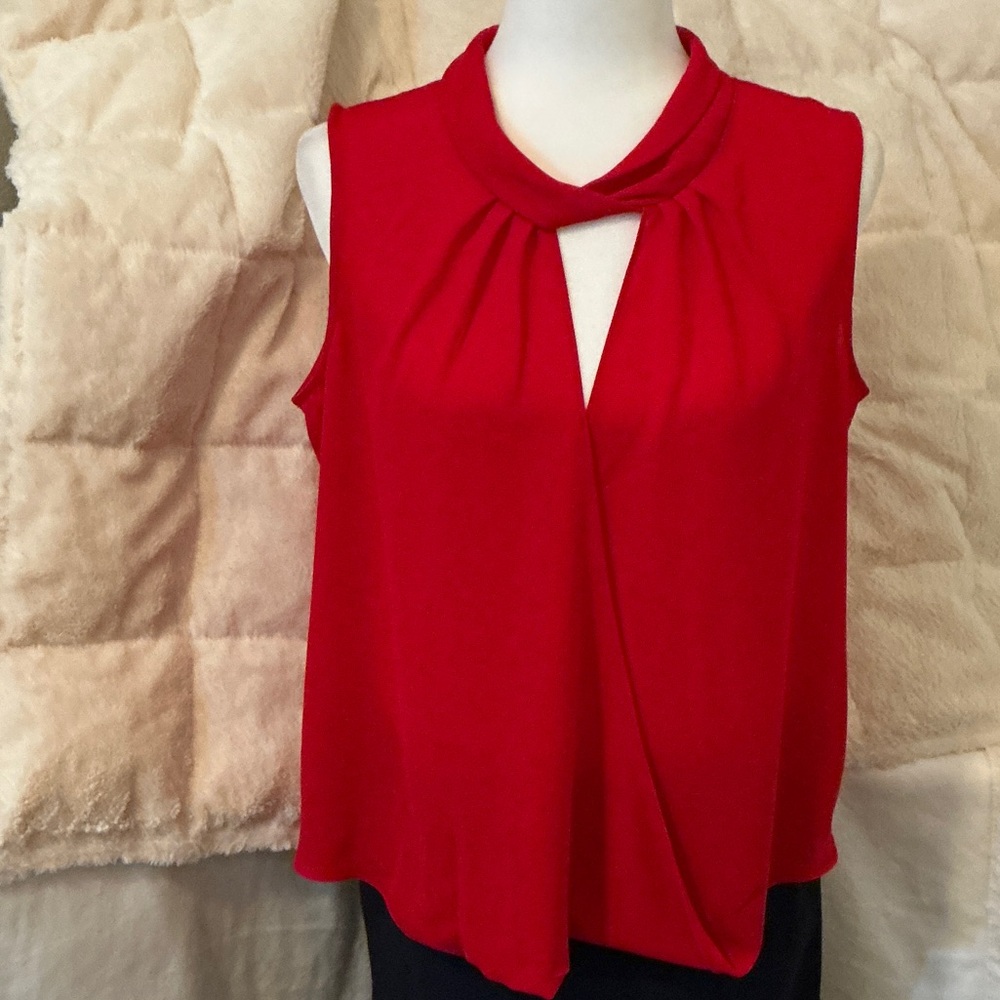 Joseph Ribkoff Scarlet Sleeveless Top